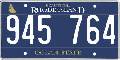 RI license plate 945764