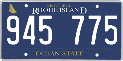 RI license plate 945775
