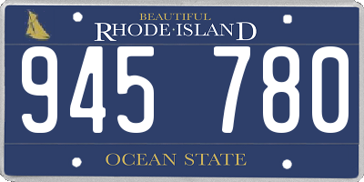 RI license plate 945780