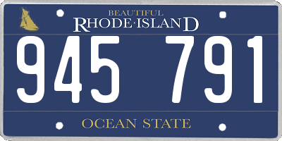 RI license plate 945791