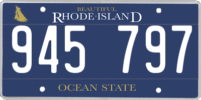 RI license plate 945797