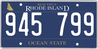 RI license plate 945799