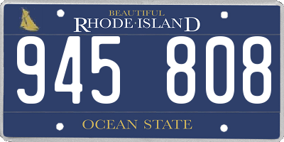 RI license plate 945808