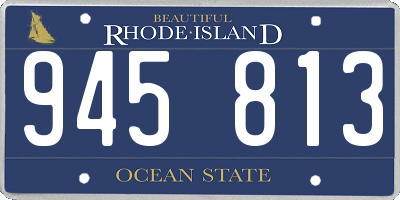 RI license plate 945813