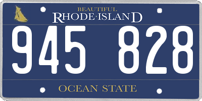 RI license plate 945828