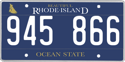 RI license plate 945866