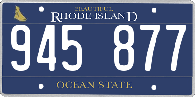 RI license plate 945877