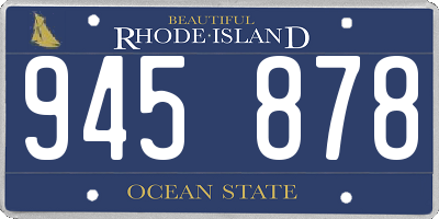 RI license plate 945878