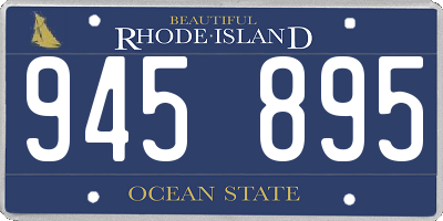 RI license plate 945895