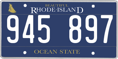 RI license plate 945897
