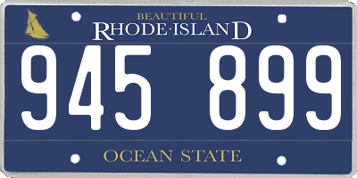 RI license plate 945899