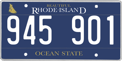 RI license plate 945901