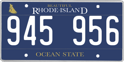 RI license plate 945956