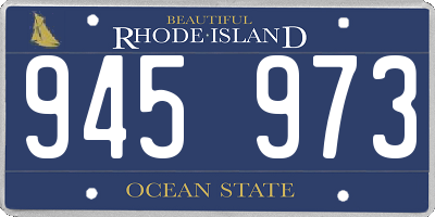 RI license plate 945973