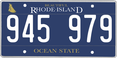 RI license plate 945979