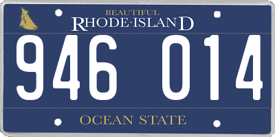 RI license plate 946014