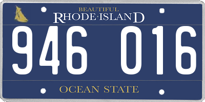 RI license plate 946016