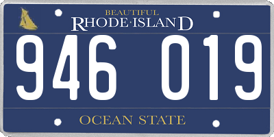 RI license plate 946019