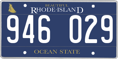RI license plate 946029