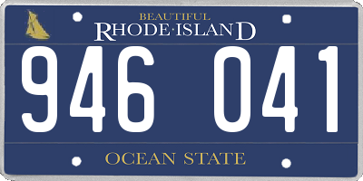 RI license plate 946041