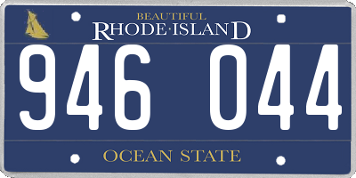 RI license plate 946044