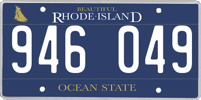 RI license plate 946049