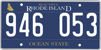 RI license plate 946053