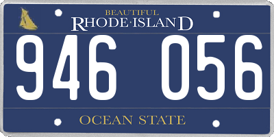 RI license plate 946056