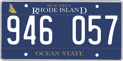RI license plate 946057