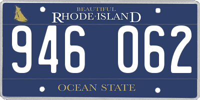 RI license plate 946062