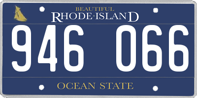 RI license plate 946066