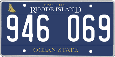 RI license plate 946069