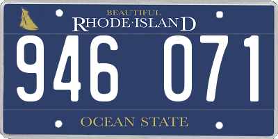 RI license plate 946071