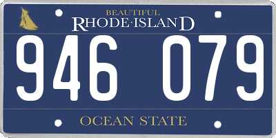 RI license plate 946079