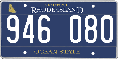 RI license plate 946080