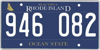 RI license plate 946082