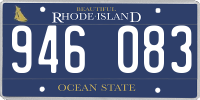 RI license plate 946083