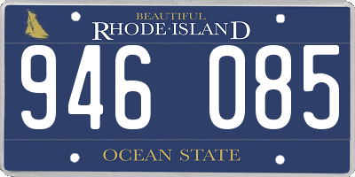 RI license plate 946085