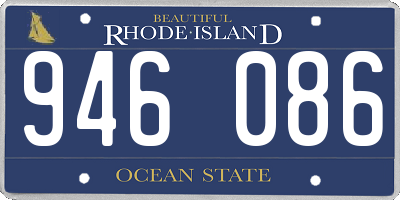 RI license plate 946086