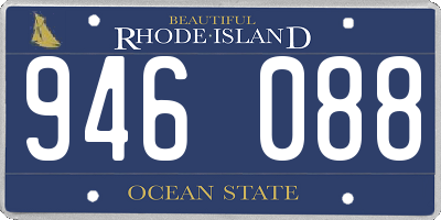 RI license plate 946088