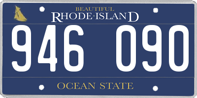 RI license plate 946090