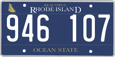 RI license plate 946107