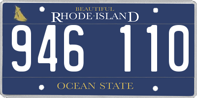 RI license plate 946110
