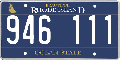 RI license plate 946111