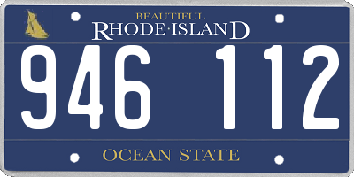 RI license plate 946112