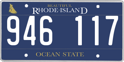RI license plate 946117