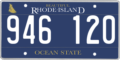 RI license plate 946120