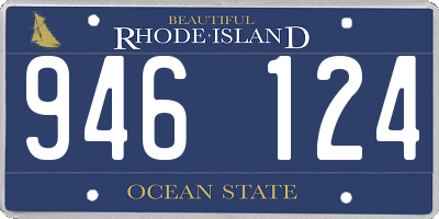 RI license plate 946124