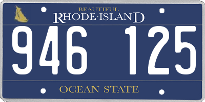 RI license plate 946125