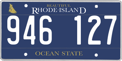 RI license plate 946127